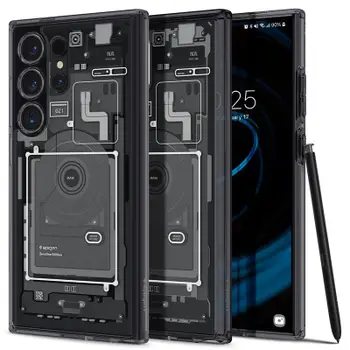 Mbrojtëse për celular Samsung Galaxy S24 Ultra Spigen Ultra Hybrid, e zezë