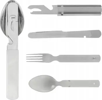 Set për kamping Helikon, 4 elemente, Inox, Argjendtë