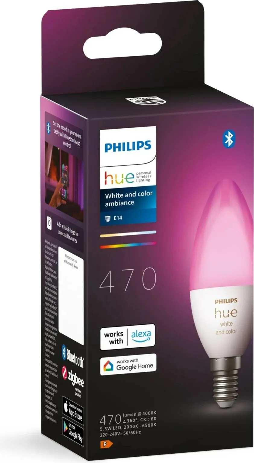 Llambë LED Philips Hue E14, 470lm, ngjyra të ndryshme - 3