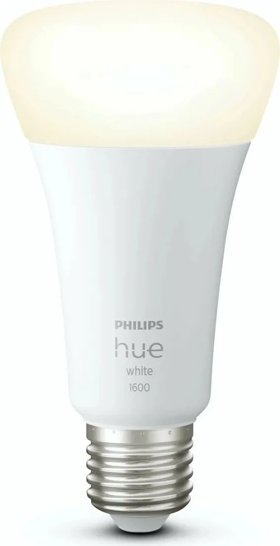 Llambë smart Philips Hue White A67, E27, 1600 lm, Bluetooth/Zigbee, e bardhë - 1
