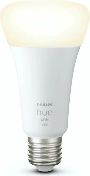 Llambë smart Philips Hue White A67, E27, 1600 lm, Bluetooth/Zigbee, e bardhë
