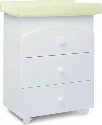 Komodë Nora white bathroom chest of drawers