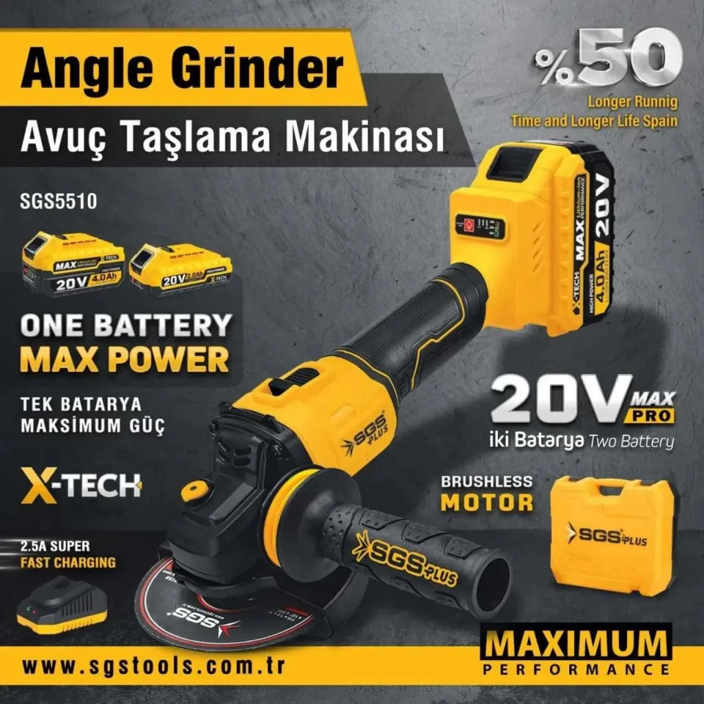 Fleks aku X-tech sgs5510 20V 4.0Ah - 2