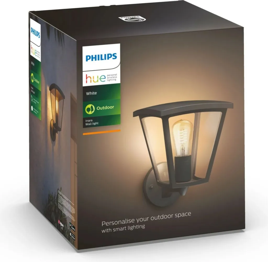 Dritë muri Philips Hue Inara, LED, e zezë, IP44 - 3