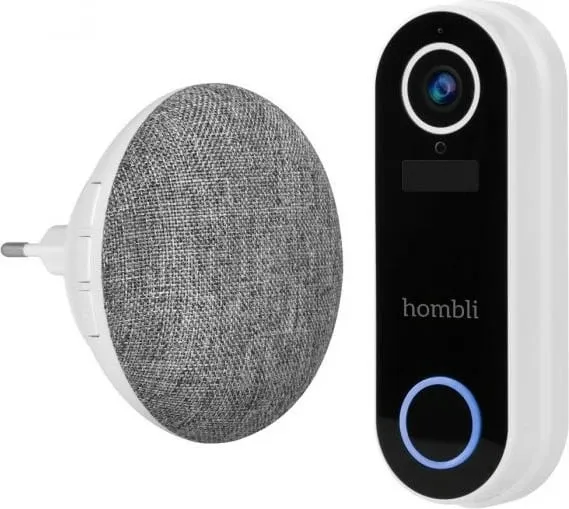 Zile e mençur Hombli, Smart Doorbell Pack, e zezë, e bardhë - 1