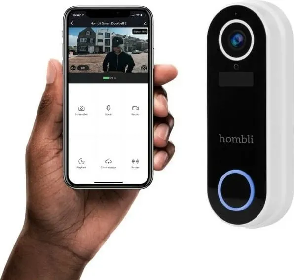 Zile e mençur Hombli, Smart Doorbell Pack, e zezë, e bardhë - 6