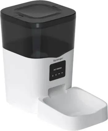 Shpërndarës ushqimi për kafshë SPONGE Pet Feeder Smart, 3L, i zi