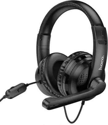 Kufje gaming HOCO W103 Magic Tour me kabllo 3.5mm, mikrofon, e zezë
