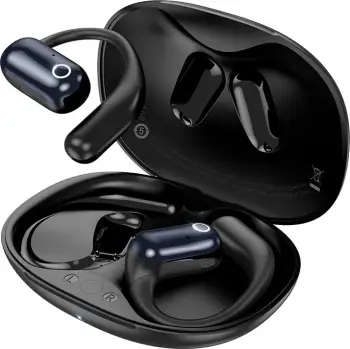 Kufje wireless HOCO EA6, open-ear, Bluetooth, me mikrofon, e zezë