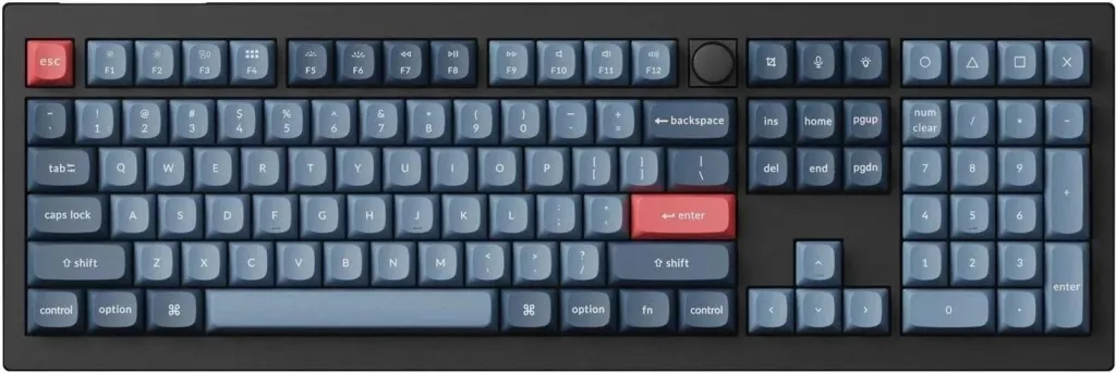 Tastierë Keychron V6 Max, Switcha Brown, Full Size, e zezë - 1