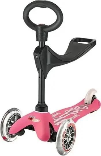 Skuter Micro Mini 3in1 Deluxe, Rozë