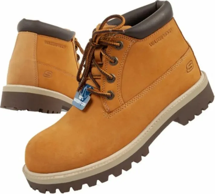 Këpucë për meshkuj Skechers, kafe - 1