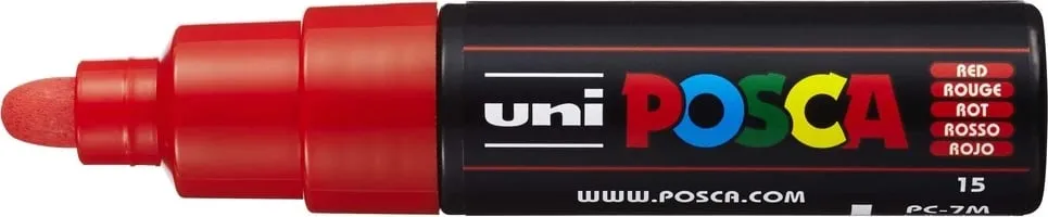 Marker Uni-pc-7m Posca i kuq - 1