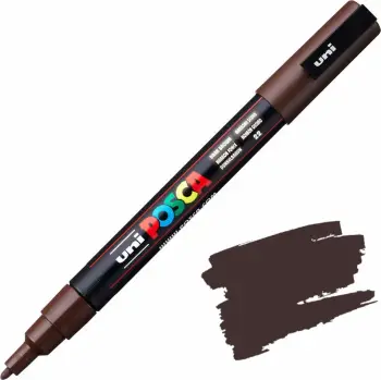 UNI-MARKER pc-3m POSCA DARK BROWN