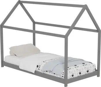 Krevat për fëmijë PEPE FH678.05 t.MONTESSORI dru pishe i fortë në gri - 140x70cm