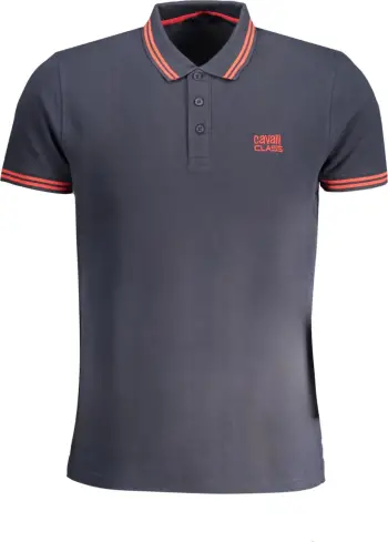 Polo maicë për meshkuj CAVALLI CLASS, të kaltër