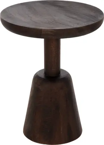 Tavolinë kafeje e rrumbullakët CRABB FH9701 dru mango masiv Φ40x49.5Hcm