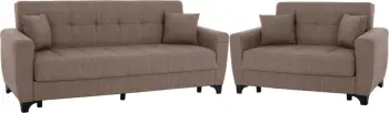 Set divanësh FH11748.02, 3-vendësh dhe 2-vendësh, bezhë
