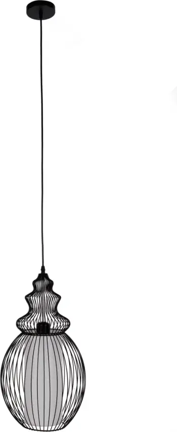 Llambë varëse tavani FH4184 metalike e zezë 26x26x125Hcm