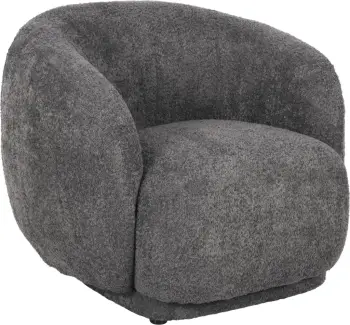 Fotelje KARPEN FH9600.01, stof boucle, gri, 93x87x78H cm
