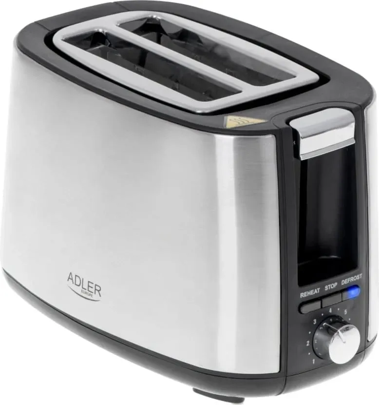 Thekëse buke Adler AD 3214, 900W, e argjend - 1