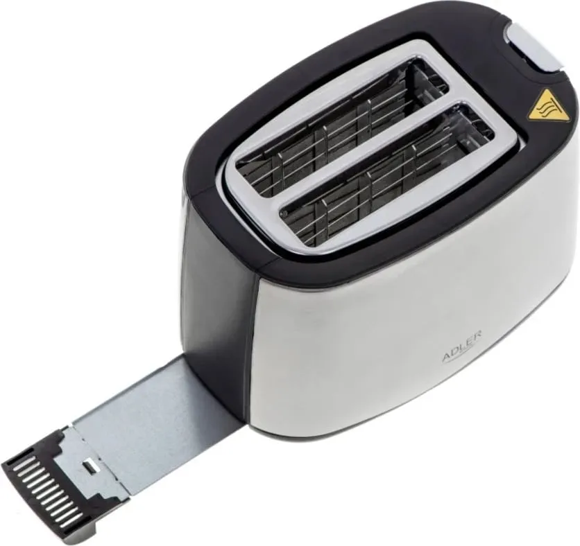 Thekëse buke Adler AD 3214, 900W, e argjend - 5