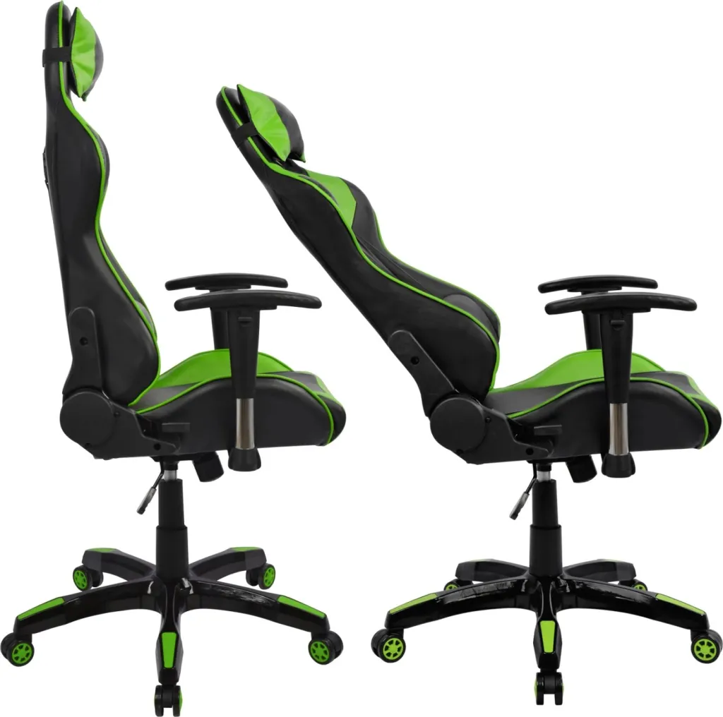 Karrige gaming FH1056.03, e zezë/e gjelbër - 4