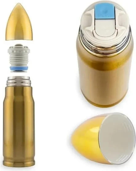 Termus FROSTER Bullet Brass, 350 ml, Ngjyrë çeliku - 1