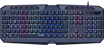 Tastierë gaming Speedlink LUDICIUM, full-size, RGB LED, QWERTZ, me kabllo, e zezë