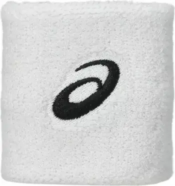 Bandë kyçi Asics Wrist Band 3043A120, set 2 copë, pambuk, e bardhë