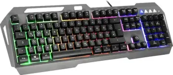 Tastierë gaming Speedlink LUNERA, full-size, LED rainbow, USB, QWERTZ, e zezë