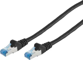 Kabëll rrjeti No-Name S/CONN 75711-0.25S, 0.25 m, Cat6a, S/FTP (S-STP), RJ-45, RJ-45, i zi