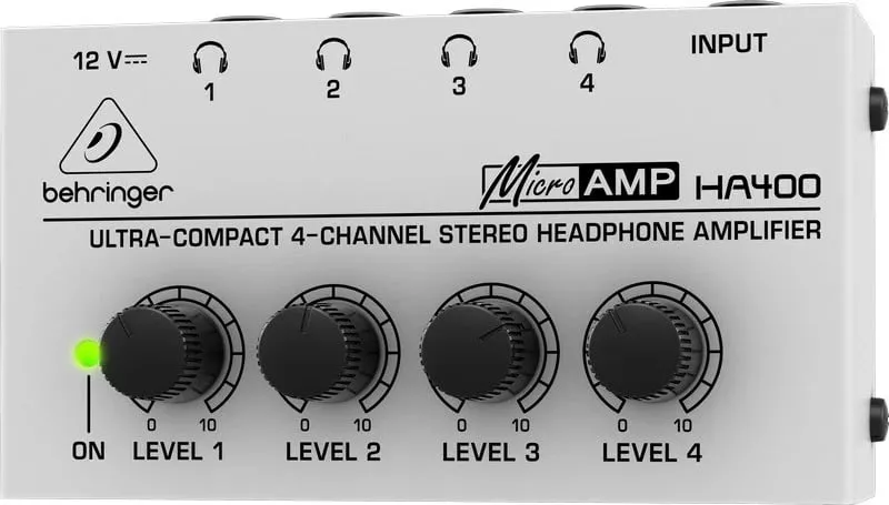 Amplifikator kufjesh Behringer HA400, i zi, Gri - 1