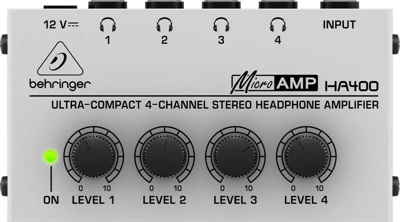 Amplifikator kufjesh Behringer HA400, i zi, Gri - 2