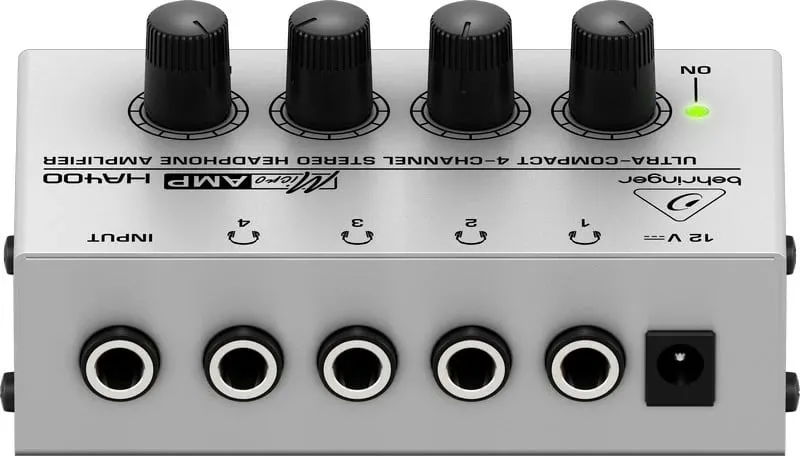 Amplifikator kufjesh Behringer HA400, i zi, Gri - 3