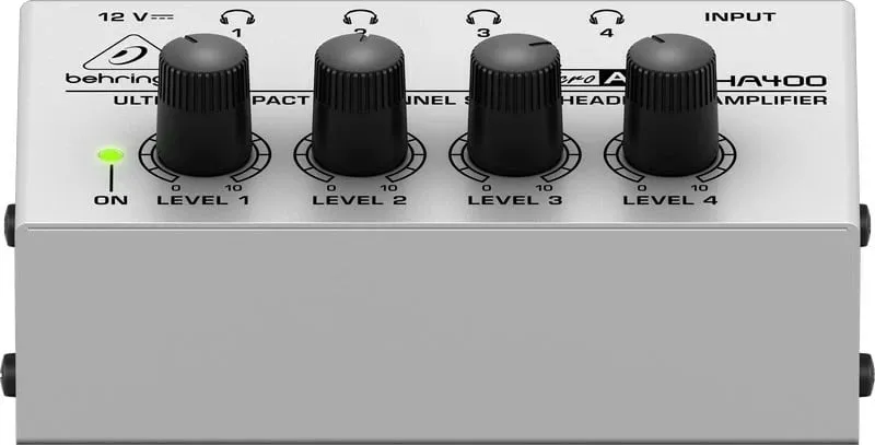 Amplifikator kufjesh Behringer HA400, i zi, Gri - 4