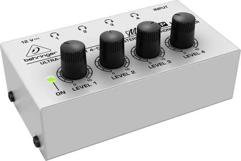 Amplifikator kufjesh Behringer HA400, i zi, Gri - 6