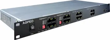 Switch AGFEO ES 628 IT, 483 x 215 x 44 mm, e zezë