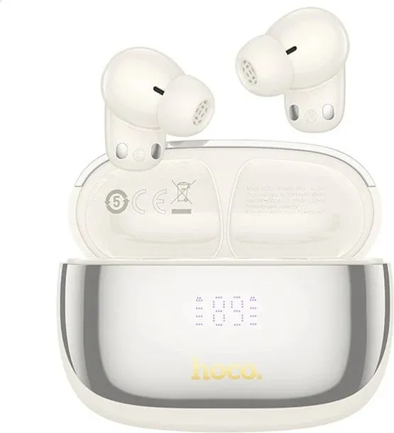 Kufje HOCO EQ20 Rhyme wireless in-ear, Bluetooth, për thirrje/muzikë, e bardhë - 2