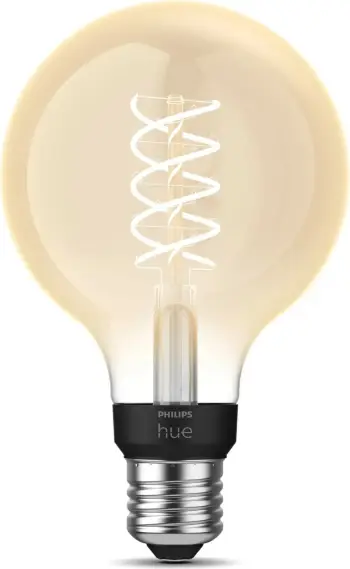 Llambë smart Philips Hue G93 E27 Filament, Bluetooth/Zigbee, LED, Transparent