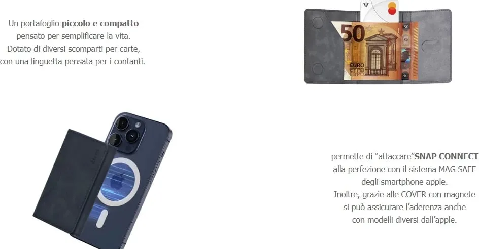 Portofol Etres Smart Wallet Classic, Deep Brown - 3