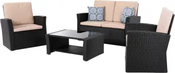 Set ulëse për kopsht THORE FH5978, 4 pjesë, antracit/bezhë