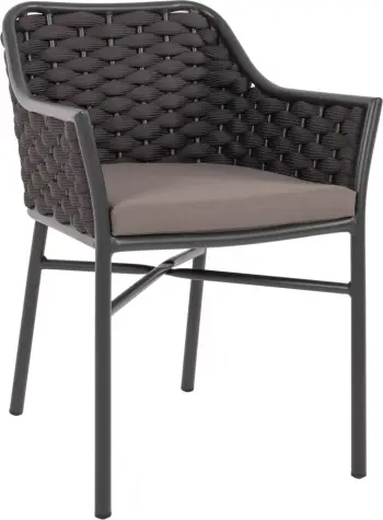Karrige alumini me litar, ngjyrë gri, FH5858.01, 56x58x76 cm