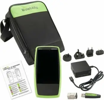 Testues rrjeti NetAlly LinkRunner AT 3000, bateri e integruar, 9750 mAh, e zezë, e gjelbër