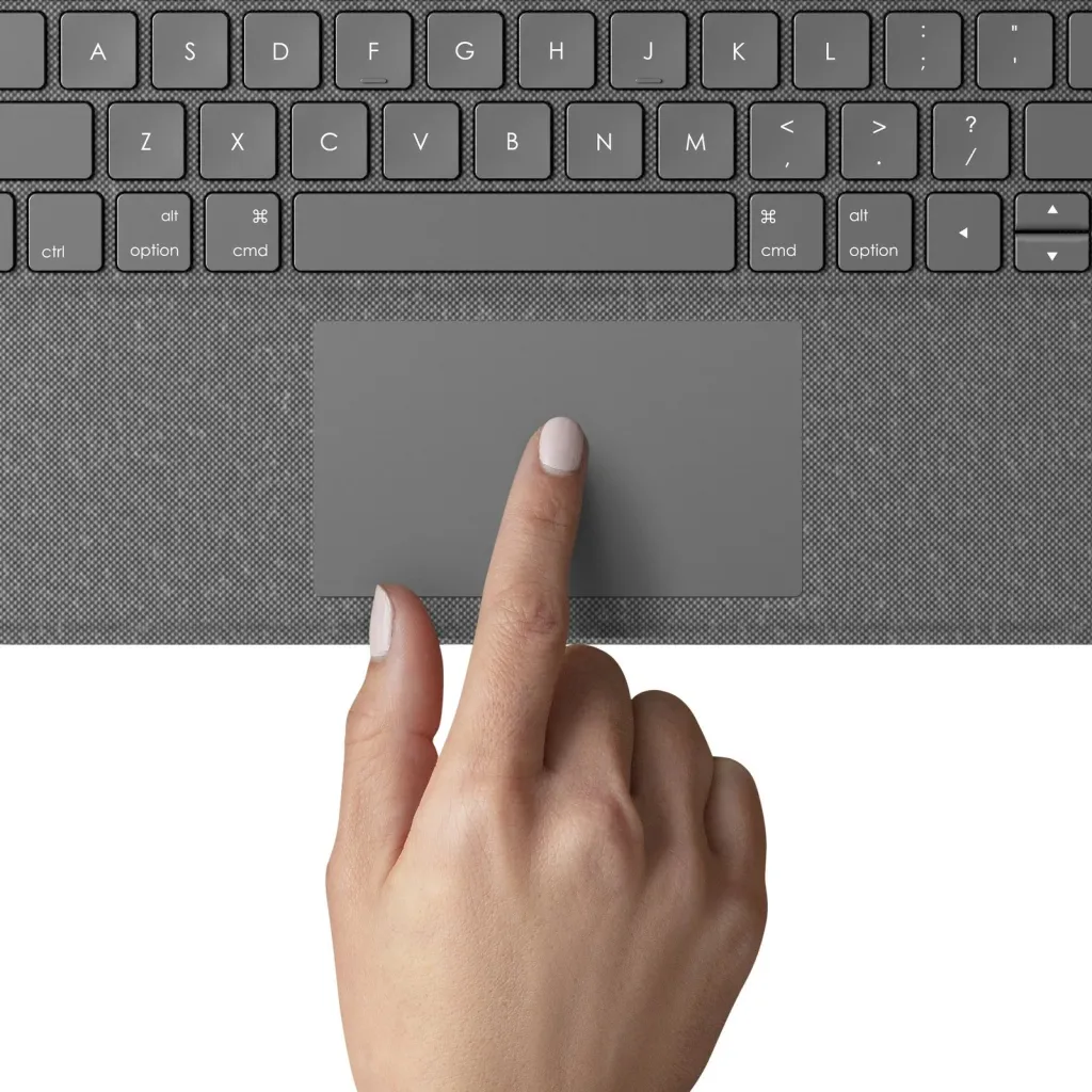 Mbështetëse tastiere për iPad Air (4th & 5th Gen) Logitech Folio Touch, e hirtë - 13