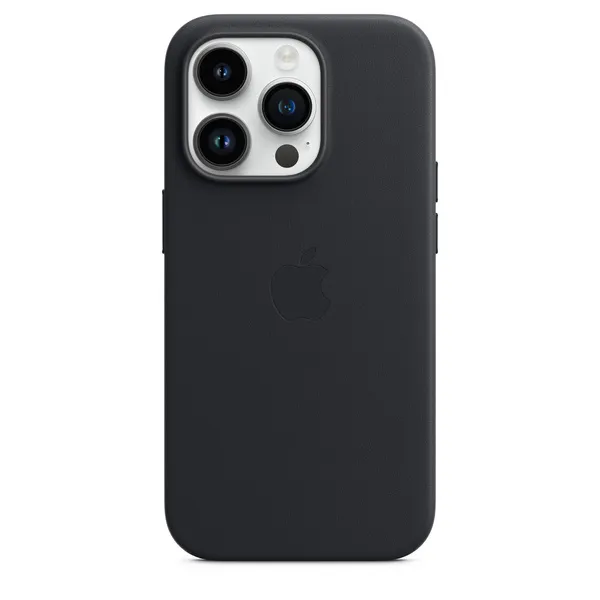Apple iPhone 14 Pro Leather Case me MagSafe, Midnight - 3