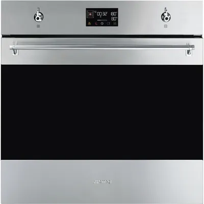 Furrë SMEG Classica SO6302S3PX, 60cm, 3000 W, e hirtë/zezë - 1