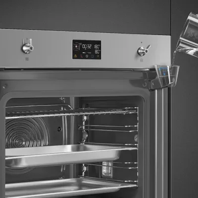 Furrë SMEG Classica SO6302S3PX, 60cm, 3000 W, e hirtë/zezë - 3
