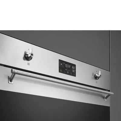 Furrë SMEG Classica SO6302S3PX, 60cm, 3000 W, e hirtë/zezë - 5
