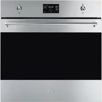 Furrë SMEG Classica SO6302S3PX, 60cm, 3000 W, e hirtë/zezë